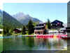 Lac et montagnes